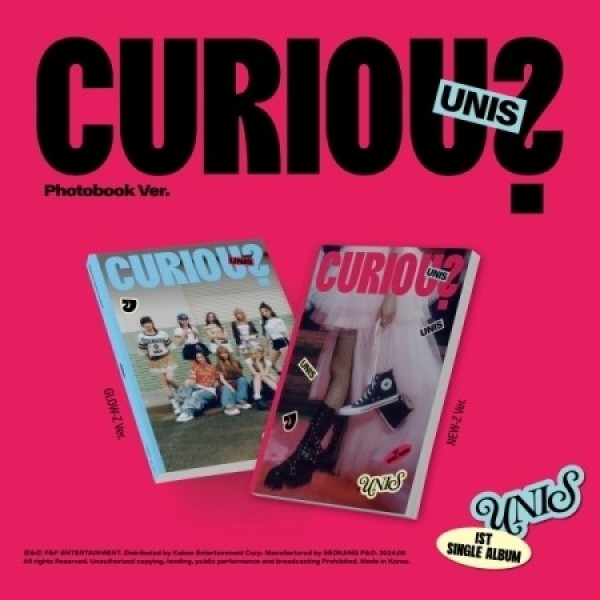 뮤직브로샵,UNIS (유니스) - 싱글 1집 [CURIOUS] (Photobook Ver.) 랜덤