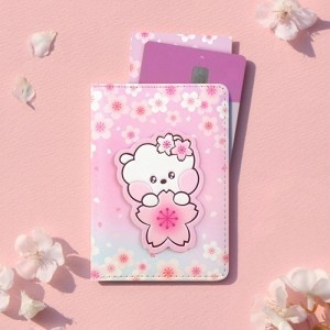 BT21 체리블라썸 시즌2 벚꽃 레더패치 카드케이스 알제이