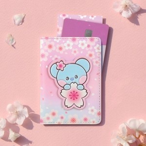 BT21 체리블라썸 시즌2 벚꽃 레더패치 카드케이스 코야