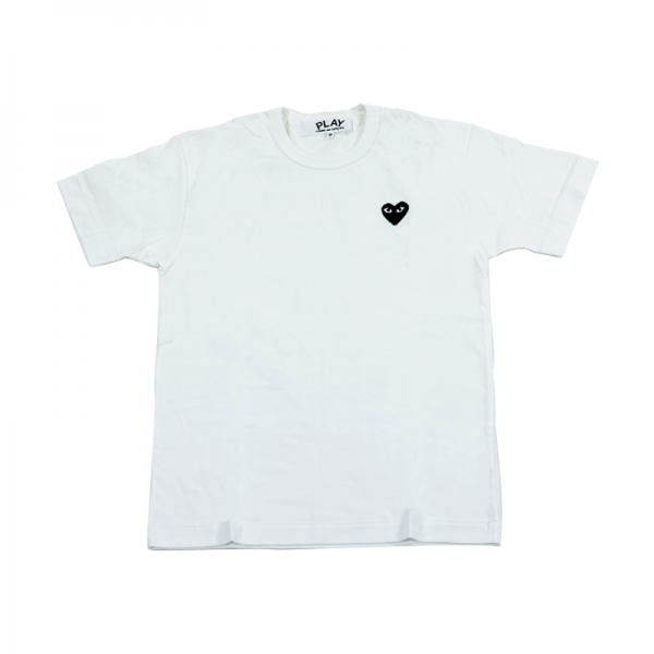 꼼데가르송 블랙 하트 라운드 티셔츠 P1T064 WHITE