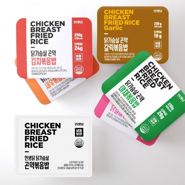 뮤직브로샵,인생닭 닭가슴살 갈릭 곤약 볶음밥 250g 5팩