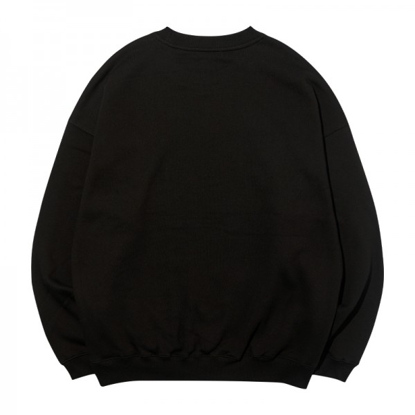 뮤직브로샵,[DUST GRAY] Young Jo Arch logo sweatshirts_BLACK