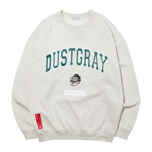 [DUST GRAY] Young Jo Arch logo sweatshirts_OATMEAL