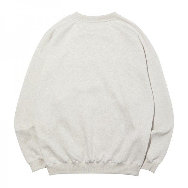 뮤직브로샵,[DUST GRAY] Young Jo Arch logo sweatshirts_OATMEAL