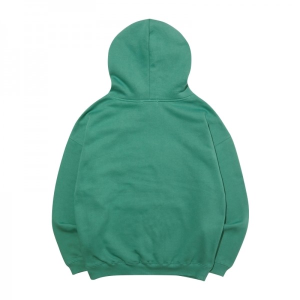 뮤직브로샵,[DUST GRAY] DG Applique logo HOOD_GREEN