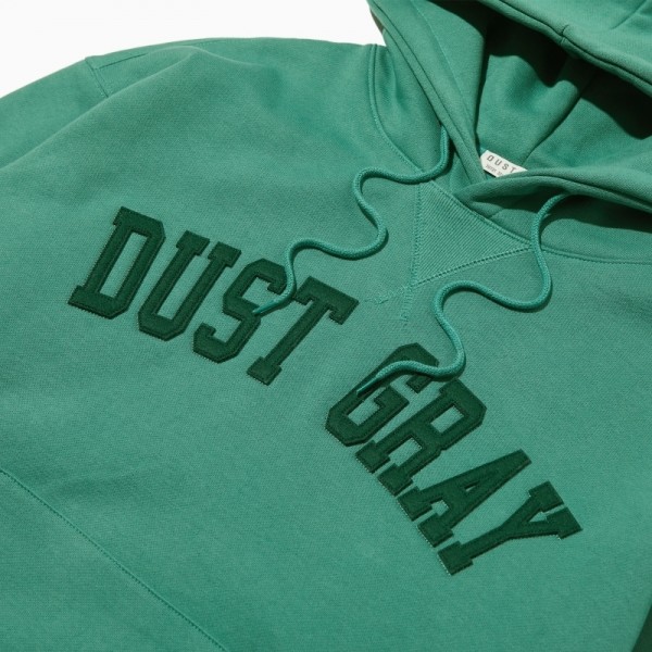 뮤직브로샵,[DUST GRAY] DG Applique logo HOOD_GREEN