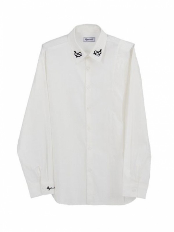 뮤직브로샵,[DOGMATIC] D_LOGO_SHIRT_WHITE