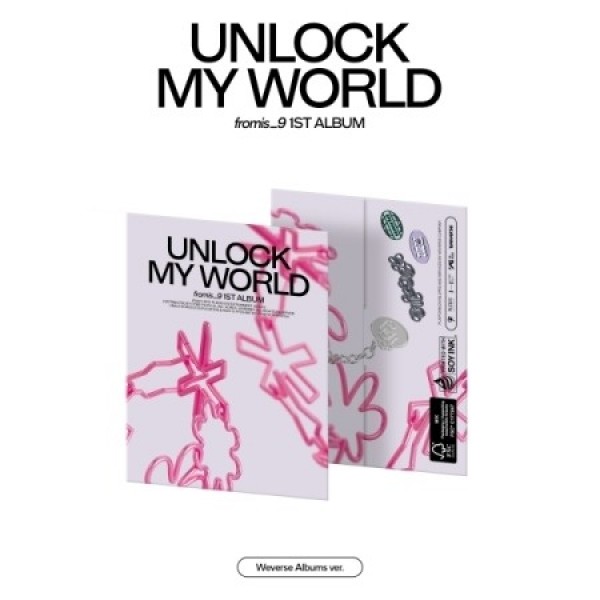 뮤직브로샵,프로미스나인 (fromis_9) - Unlock My World (1st ALBUM) [Weverse Albums ver.] (랜덤)